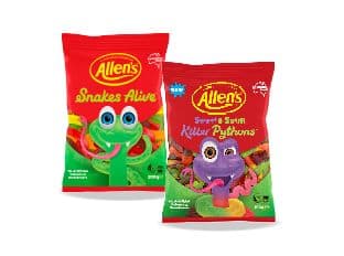 Allens one hundred and fifty gram to two-hundred-gram varieties