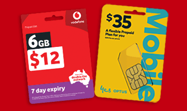 Vodafone and Optus Starter Packs