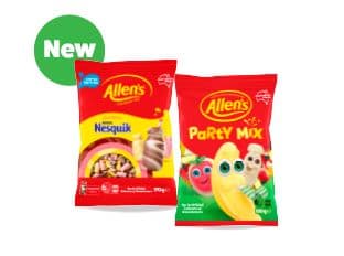 Allens Medium Bags one hundred and fifty gram to two hundred gram varieties